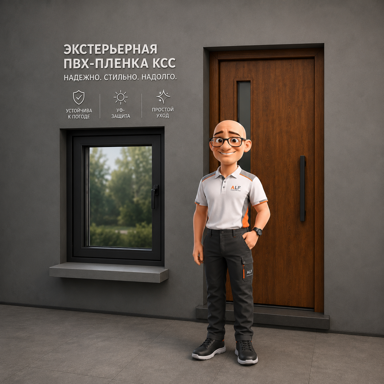 Экстерьерная ПВХ-плёнка KCC