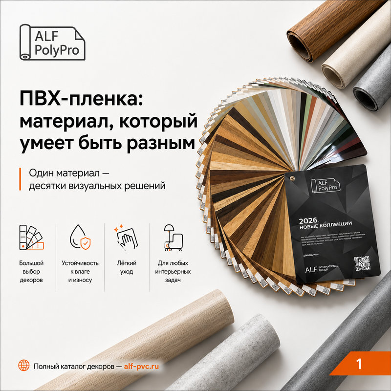 ПВХ-плёнка: больше возможностей для интерьера